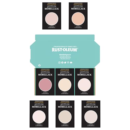 Rust-Oleum Möbellack Testerbox - Süße Rosatöne - Hochglanz