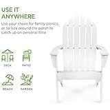 Adirondack-Stuhl aus Akazienholz, Gartenstuhl mit Rückenlehne & Armlehnen - 7