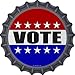 Vote Novelty Metal Bottle Cap BC-1340