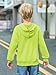 Haloumoning Boys' Fashion Hoodies Kids Long Sleeve Hooded Sweatshirts with Pocket 5-14Y Fluorescent Green