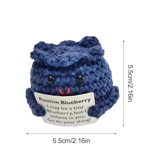 Générique Positives Häkelgemüse – Strickspielzeug Kaninchen Zwiebel Blaubeere | Perfekt für emotionale Unterstützung, schöne Heimdekoration, Geschenkidee, Handwerk, für