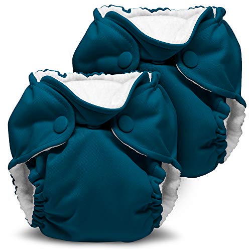 Image of Kanga Care Lil Joey Newborn All in One AIO Cloth Diaper (2pk) Caribbean 4-12lbs