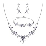 ❤Bijoux de mariage pour la mariée. Avec un design fabuleux et une construction solide. Le classique et l'élégant suivent toujours la mode, qui devient un accessoire intemporel pour toute collection de bijoux.