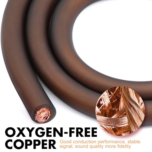 Image of 1 /0 Gauge (0 AWG) Pure OFC Amplifier Wiring Kit 6000W - Heavy Duty Car Audio Power Cable with Fuse Holder & RCA | for High Power Subwoofer & Big 3 Upgrade | Verify 0.33 inch OD Fits Your Amp
