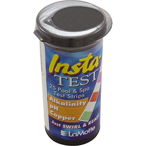 AquaChek 2 Red Swimming Pool Spa Test Kit Strips Bromine pH Alkalinity 50 Pack (Pack of 4 3.2 Ounces)