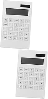 NUOBESTY 2 Peças Calculadora Solar Calculadoras De Computador Calculadora Solar De Mesa Calculadora Elétrica Pequena Computador De Mesa Calculadora Pequena Calculadora Portátil Para Chave
