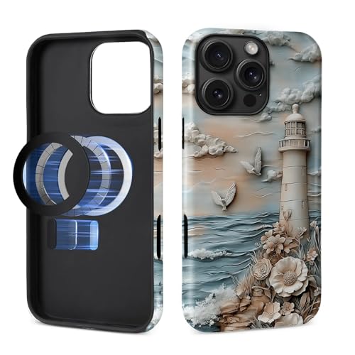 iPhone 16 PropP[X [MagSafeΉ] }bg\tgVR + n[h PC h~ ϏՌ ی 2-in-1 P[X fB[X Y - pXeR[X^