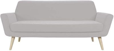 Canapé Scandinave 2 Places Danube Tissu Beige Amazonfr