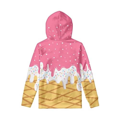Image of Coloranimal Unisex Girls and Boys Long Sleeve Hoodies Hoody Athletic Pullover Sweatshirts Tops Age 6-16year