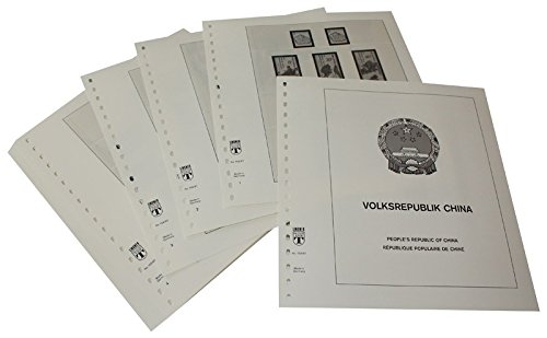 Feuilles pré-imprimées LINDNER Das Original République Populaire de Chine Année 1987-1991