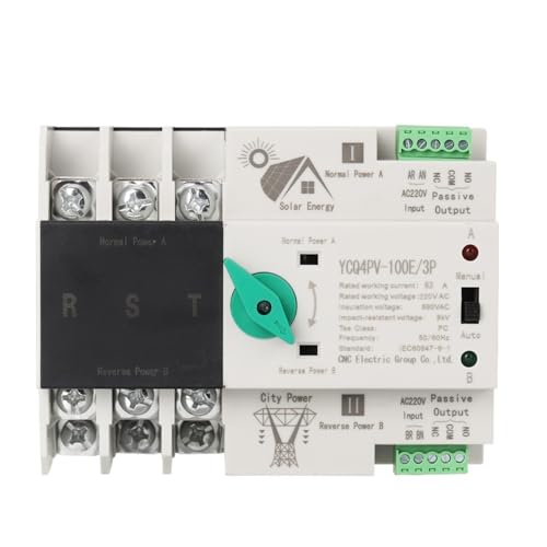 Commutateur ATS dual power anti coupure d'électricité pour maison autonome - 2