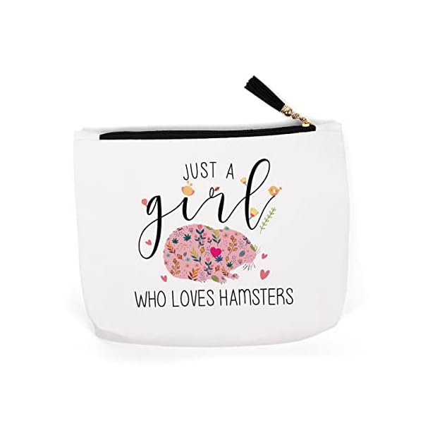 Hamster gifts for hamster lovers, hamster stuff merch decor, hamster gifts for women women, christmas birthday for hamster lover owners, breeder, hamster makeup bag? Just a women who loves hamsters