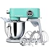 Impastatrice Planetaria Kraftsman in Metallo, 5L Robot da Cucina Multifunzione, 800W, 8 Velocità con Timer, Impastatrice Professionale con 4 Fruste in Acciaio Inox, Ideale per Impasti Duri (Blu)