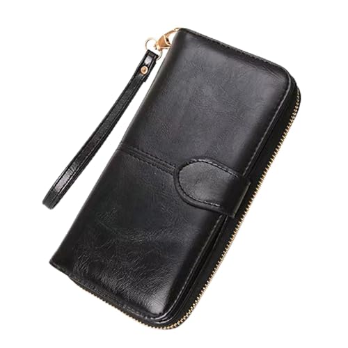 Wallet for Women Holder Wallet Multi Card Clutch Wallet Long Card Holder Organizer Ladies Purse with Wrist Strap Purse