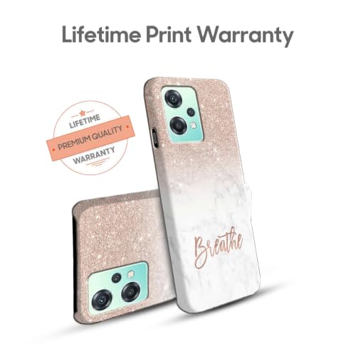 Image of COLORflow Back Cover Compatible with OnePlus Nord CE 2 Lite 5G | (Best for Girls) Quotes (Breathe) Marble | Designer Printed Hard CASE Bumper Back Cover Compatible with OnePlus Nord CE 2 Lite 5G