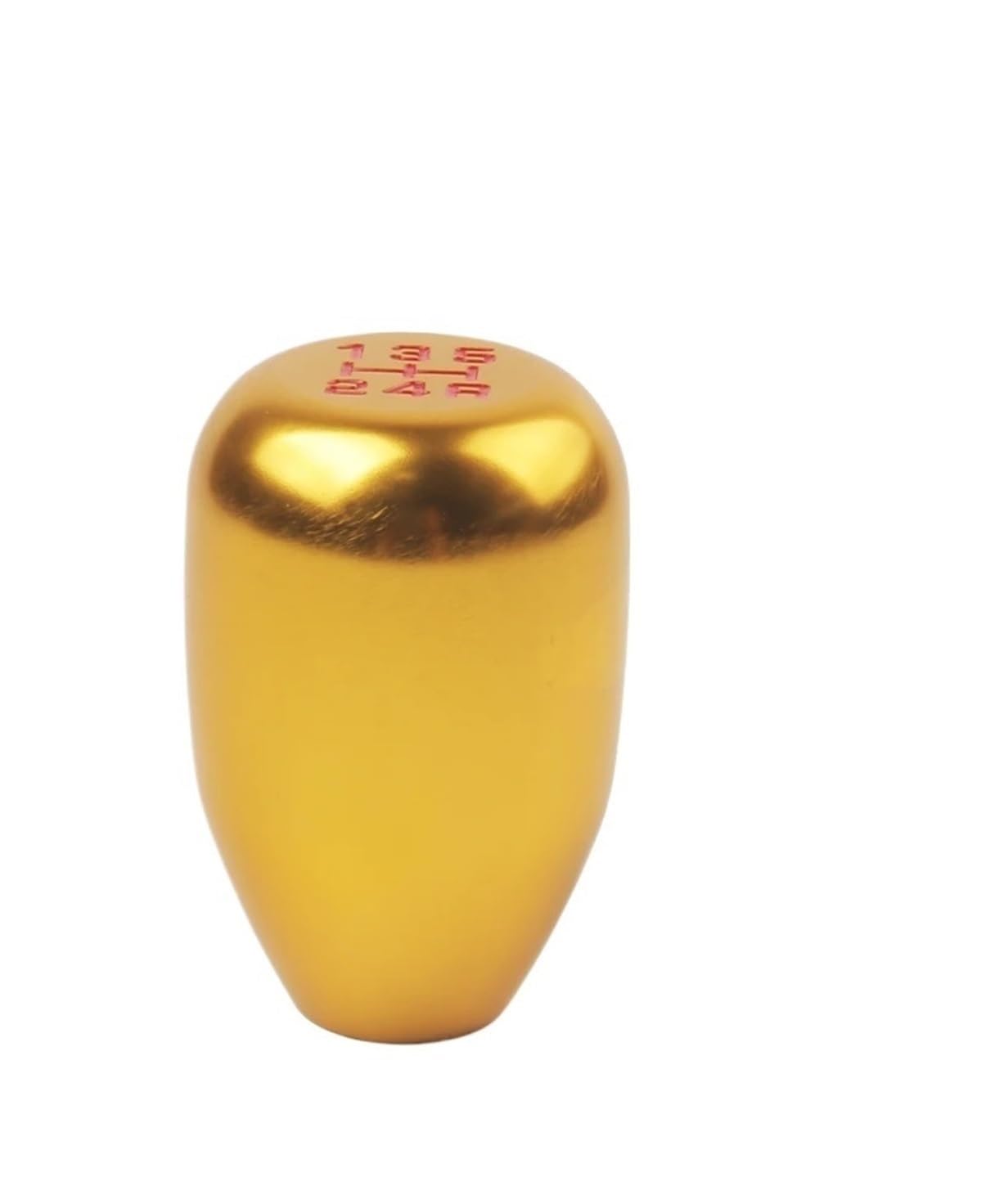 Jeocoai Car Gear knob Aluminum Alloy Universal 5Speed Car Auto Gear Shift Knob for Manual Transmission Automatic Level(Gold)