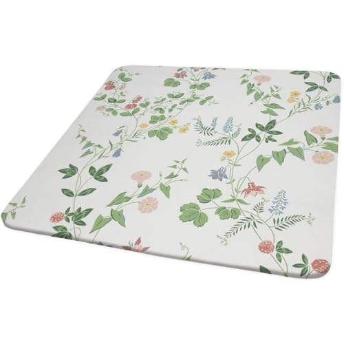 Nappes carrées imprimé floral estival pour de grandes fêtes de famille et repas de jardin