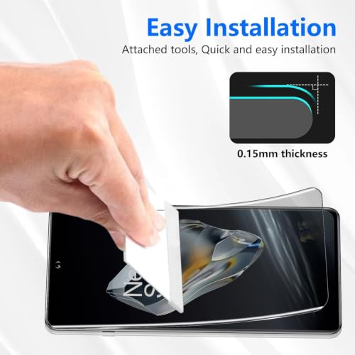 Image of Uyiton 2 Pack Privacy Screen Protector for OnePlus 12 (6.82-inch Curved Display) | Anti-Spy HD Privacy Flexible Film | Bubble-Free Easy Installation | Scratch Resistant | Case Friendly