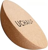 UCHAIUP Kork Balance-Halbkugel 30cm – Original Balance Board Zubehör mit Antirutsch-Oberfläche, Naturkork für Yoga, Pilates & Reha, 150kg Belastbar (30cm Durchmesser)