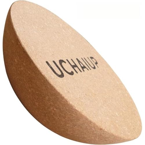 UCHAIUP Kork Balance-Halbkugel 30cm – Original Balance Board Zubehör mit Antirutsch-Oberfläche, Naturkork für Yoga, Pilates & Reha, 150kg Belastbar (30cm Durchmesser)