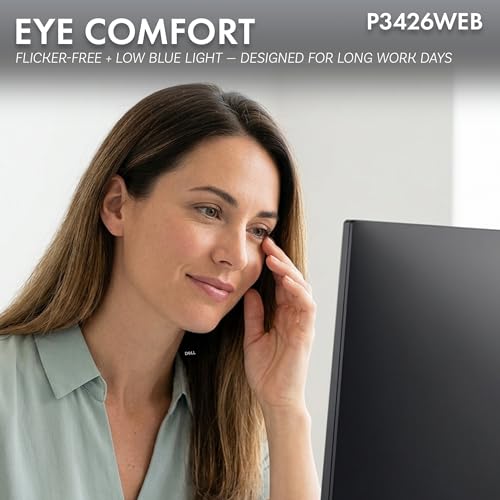 Image of Dell P3426WEB 34 inch WQHD 100Hz Monitor Bundle