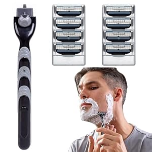 Pvfzxs 8 Stück Ersatzklingen für Herrenrasierer