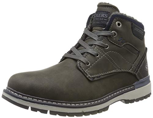 Dockers by Gerli 43ad101, Botas Militar para Hombre, Gris (Dunkelgrau 220), 42 EU