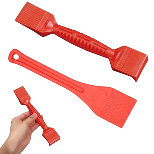 2 Pcs Glazing Tools Shovel Set with Non-Slip Plastic Shovel for Door and Window Gap Adjustment Lifting Installation Aid Rubber Strip Removal Tool for Glass Installation