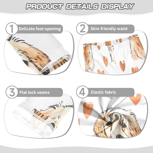 Bolaz Toddler Girls Leggings Printed Yoga Pants Leggings Puppy and Heart for Kids3