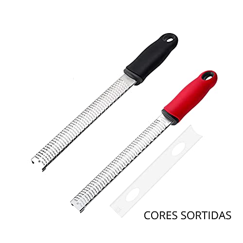 Ralador Zester em Aço Inox Manual Profissional Raspinha de Limão Citricos Cozinha Completa Utensilio