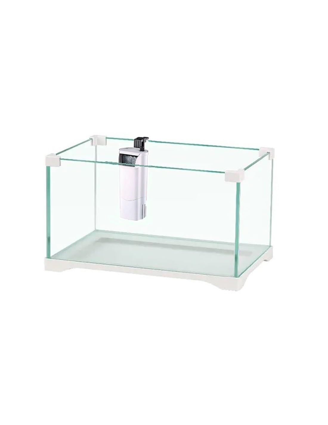Aquariumline tartarughiera/teca in vetro per rettili, tartarughe d’acqua e di terra cm42x23x22h capacità 23 litri completa di filtro interno