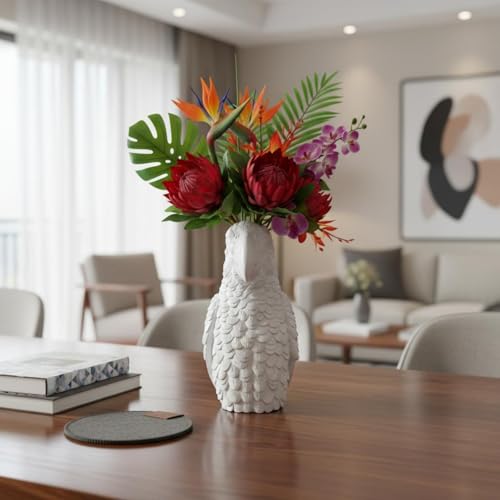 Vase oiseau or fait main stable et résistant pour sublimer vos meubles sans risque - 5