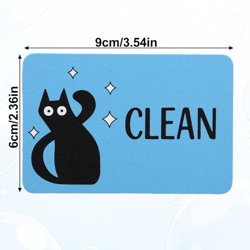 Imanes decorativos gato negro 2 piezas 9x6cm miniatura 2