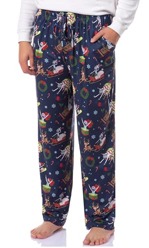 Rick and Morty Adult Christmas Sleep Tossed Print Pajama Pants Loungewear for Men Women