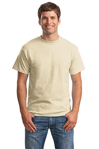 Hanes Men's Short Sleeve Beefy T-Shirt (Sand) (X-Large)