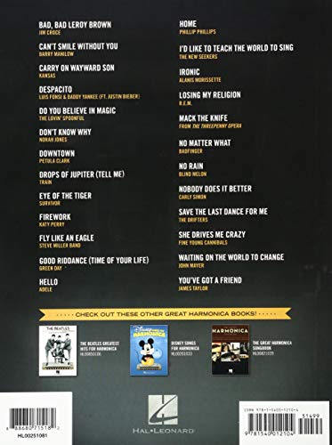 Popular Songs for Harmonica: 25 Modern & Classic Hits Arranged for Diatonic Harmonica - Image 2