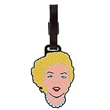 Desert Cactus Marilyn Monroe Luggage Tag Bag (PVC Luggage Tag - B)