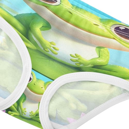 Cute Frogs Lotus Flower Toddler Girls's Underwear 2T 202b89894