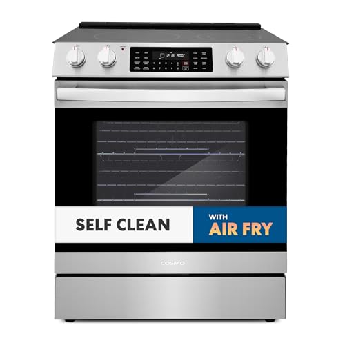 Comparison: Best High End Range 3 COSMO COS-ERC305WKTD 30 in. Haven Collection 6.3 cu. ft. Electric Range, 5 Burner Ceramic Glass Cooktop, Self Clean, Air Fry, Stainless Steel