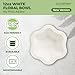 [50 COUNT]12oz Compostable Floral White Paper Bowls, Eco Friendly Plastic-Free ice cream Bowl Elegant, Acanthus Collection Natural Sugarcane Disposable Bagasse Bowls for Dessert, New Version 4