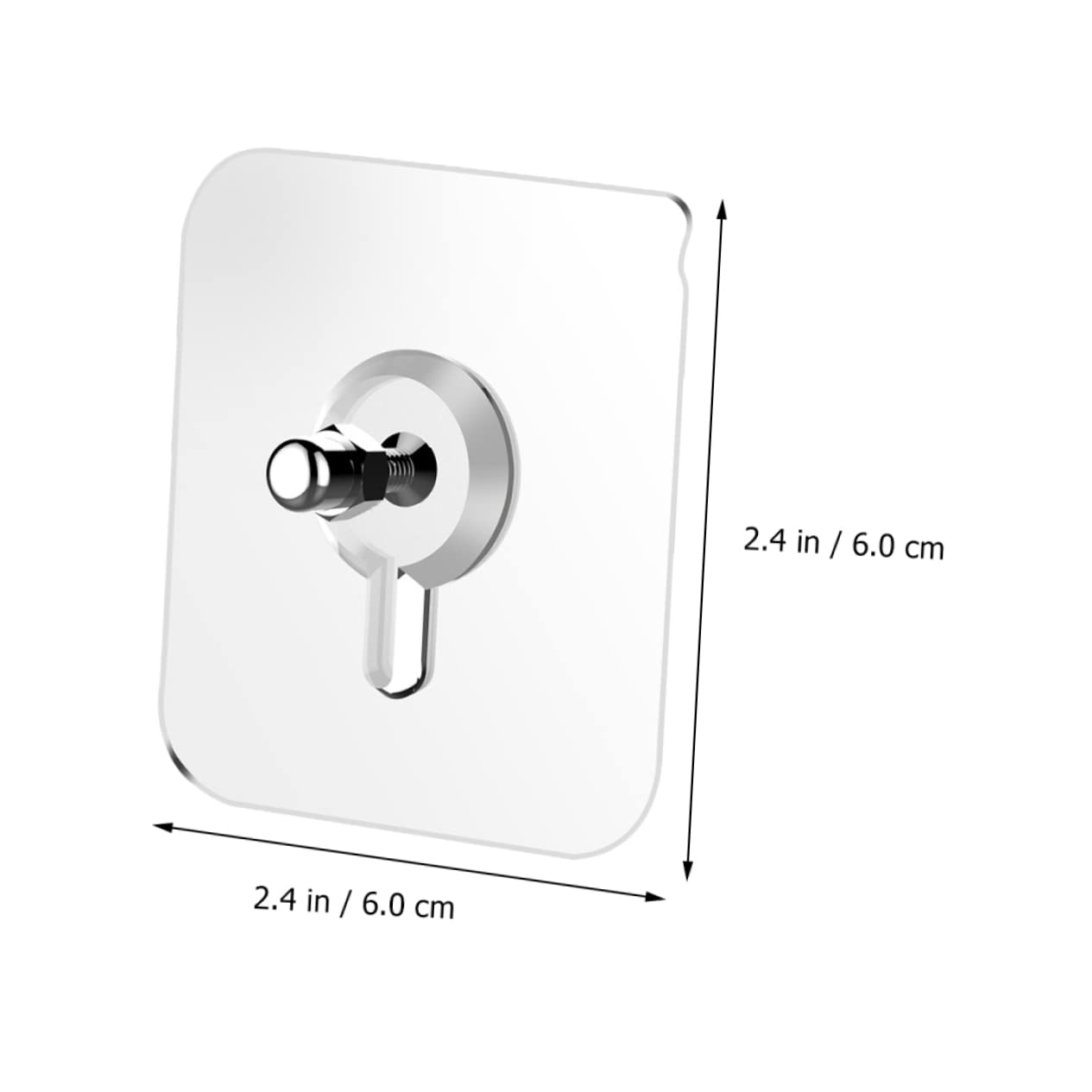 Abaodam 100piezas Ganchos Adhesivos Sin Rastro Para Decoración De Pared Adhesivos Multifuncionales Para Colgar Claves y Objetos Ligeros