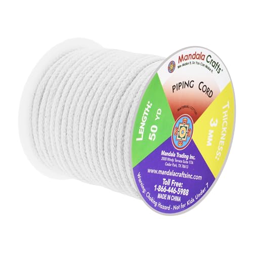 image for Mandala Crafts White Soft Replacement Drawstring Cords for Sweatpants 