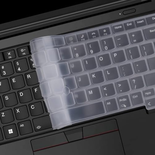 Image of RAYA Silicone Keyboard Cover Only Fit for Lenovo Thinkpad E14 (Gen5 /Gen6) & Thinkpad L14 (Gen4) Thinkpad T14s (Gen4) Laptops [Will NOT FIT for Any Other Gen or Series Model of Thinkpad] (Transparent)