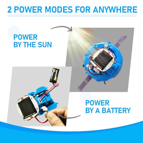 stem 6-in-1 education solar power robots toys for boys age 8-12 cool ideal gifts for boys building toys science kits robotics set stem project gifts for 8 9 10 11 12 years old boy girls teens