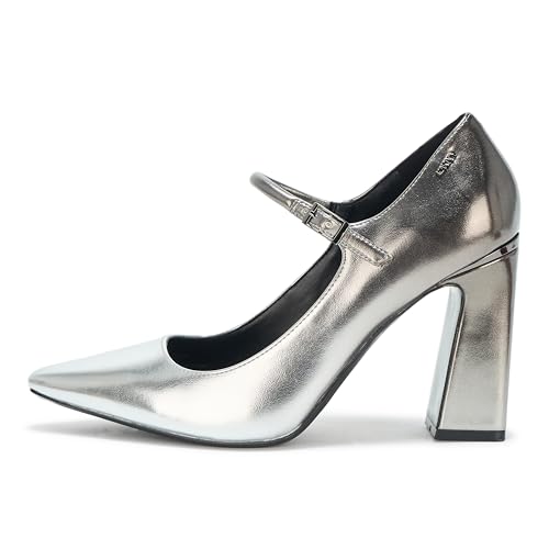 DKNY Women's Spruce Evening Closed Toe Mary Jane Block Heel Heeled Sandal2