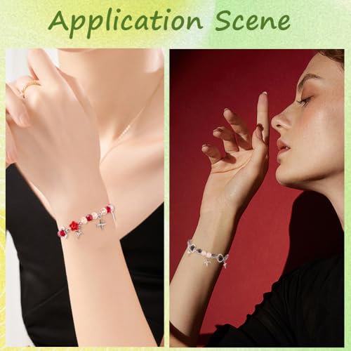 Kit fabrication bijoux Halloween : 6 bracelets gothiques perles et breloques