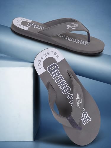 Image of Extra Soft Orthopaedic Comfort Slippers for Men | Anti-Skid, Arch Support, Doctor Recommended Flip Flops | Relax Footwear for Heel & Ankle Pain Relief