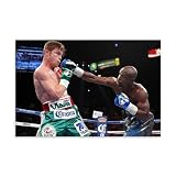 Floyd Mayweather VS Canelo Poster Art Decor Painting Aesthetic Wall Art Canvas for Bedroom Decor 16x24inch(40x60cm) Unframe-style