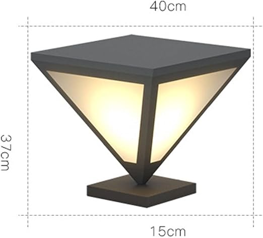 SDUYTEG European LED Outdoor Pillar Lights Modern Warm Light with Waterproof IP54 Standards for Exterior House Porch Patio, Garden Fence and Deck photo 3