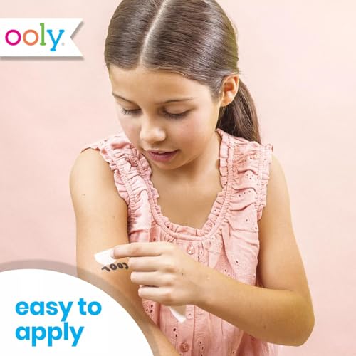 Ooly 50 Temporary Tattoos For Kids, Safe & Non-Toxic Temporary Tattoo, Party Favors Gifts for Kids, Great Goodie Bag Stuffers & Fun Birthday Decorations - Over the Rainbow